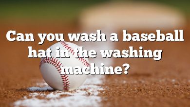 Can you wash a baseball hat in the washing machine?
