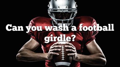 Can you wash a football girdle?