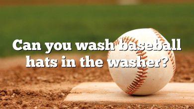 Can you wash baseball hats in the washer?