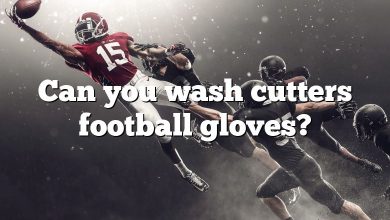 Can you wash cutters football gloves?