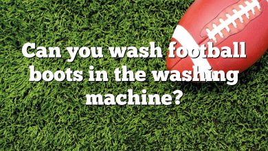 Can you wash football boots in the washing machine?