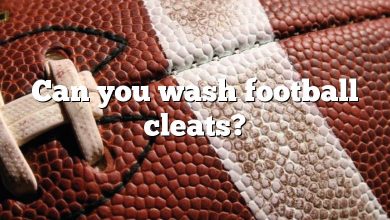 Can you wash football cleats?