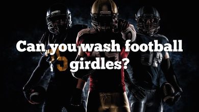 Can you wash football girdles?