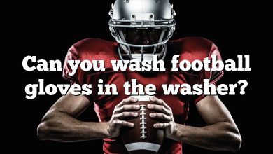 Can you wash football gloves in the washer?