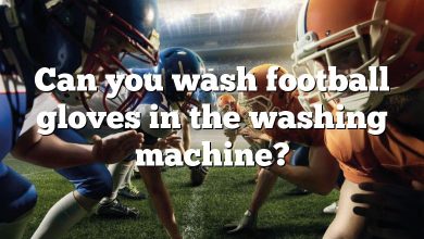 Can you wash football gloves in the washing machine?