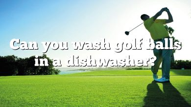 Can you wash golf balls in a dishwasher?