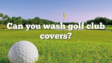 Can you wash golf club covers?