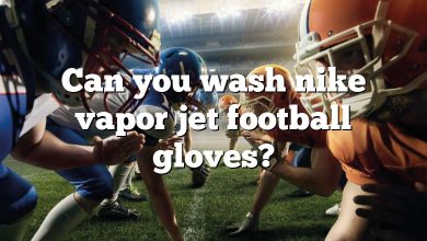 Can you wash nike vapor jet football gloves?