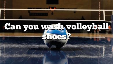 Can you wash volleyball shoes?