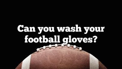 Can you wash your football gloves?