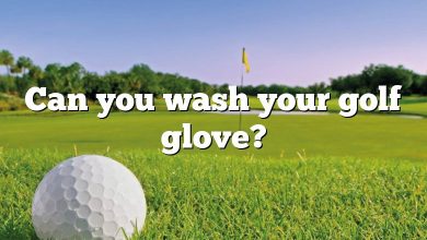 Can you wash your golf glove?