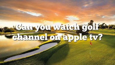 Can you watch golf channel on apple tv?