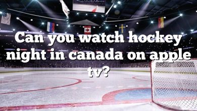 Can you watch hockey night in canada on apple tv?