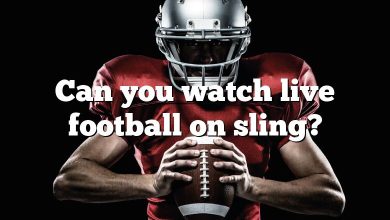 Can you watch live football on sling?