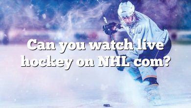 Can you watch live hockey on NHL com?