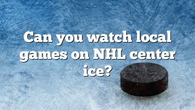 Can you watch local games on NHL center ice?