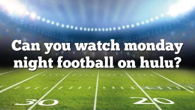 Can you watch monday night football on hulu?