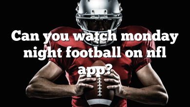 Can you watch monday night football on nfl app?