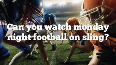 Can you watch monday night football on sling?