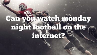 Can you watch monday night football on the internet?