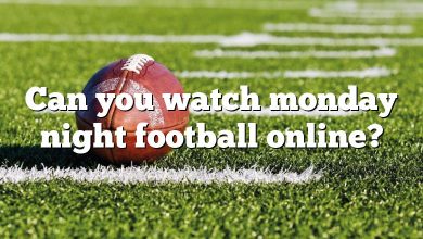 Can you watch monday night football online?