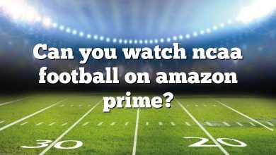 Can you watch ncaa football on amazon prime?
