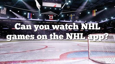 Can you watch NHL games on the NHL app?