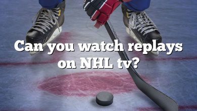 Can you watch replays on NHL tv?