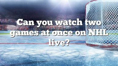 Can you watch two games at once on NHL live?