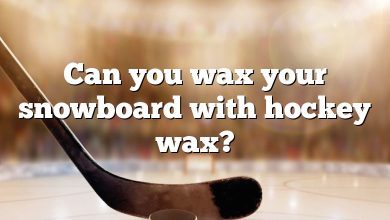 Can you wax your snowboard with hockey wax?