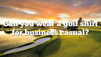 Can you wear a golf shirt for business casual?