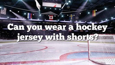 Can you wear a hockey jersey with shorts?