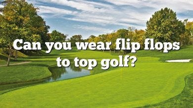 Can you wear flip flops to top golf?