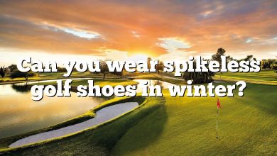 Can you wear spikeless golf shoes in winter?