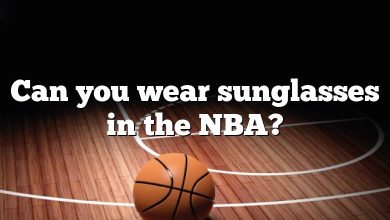 Can you wear sunglasses in the NBA?