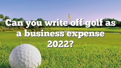 Can you write off golf as a business expense 2022?