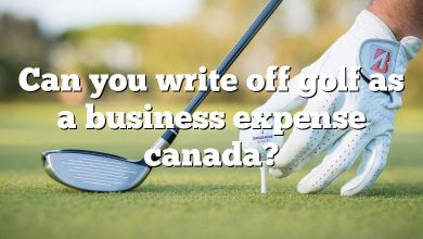 Can you write off golf as a business expense canada?