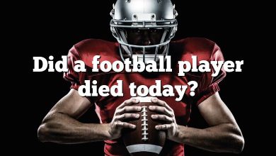 Did a football player died today?