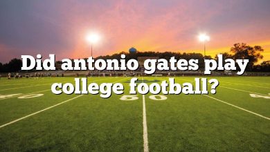 Did antonio gates play college football?