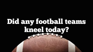 Did any football teams kneel today?