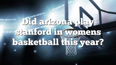 Did arizona play stanford in womens basketball this year?