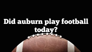 Did auburn play football today?