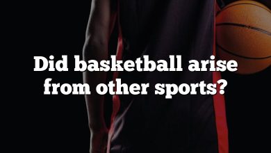 Did basketball arise from other sports?