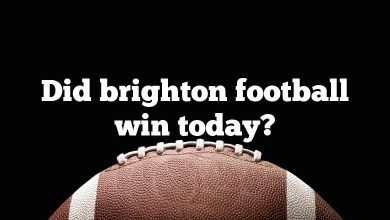 Did brighton football win today?