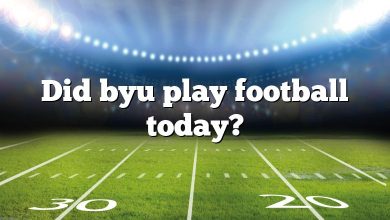 Did byu play football today?