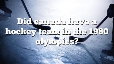 Did canada have a hockey team in the 1980 olympics?