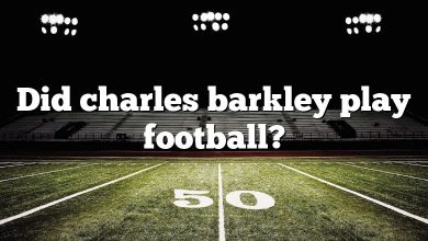 Did charles barkley play football?