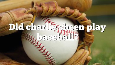 Did charlie sheen play baseball?