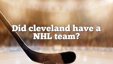 Did cleveland have a NHL team?