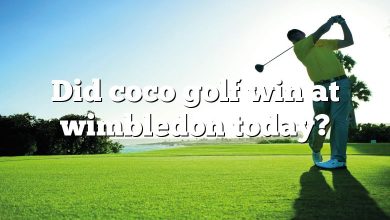 Did coco golf win at wimbledon today?